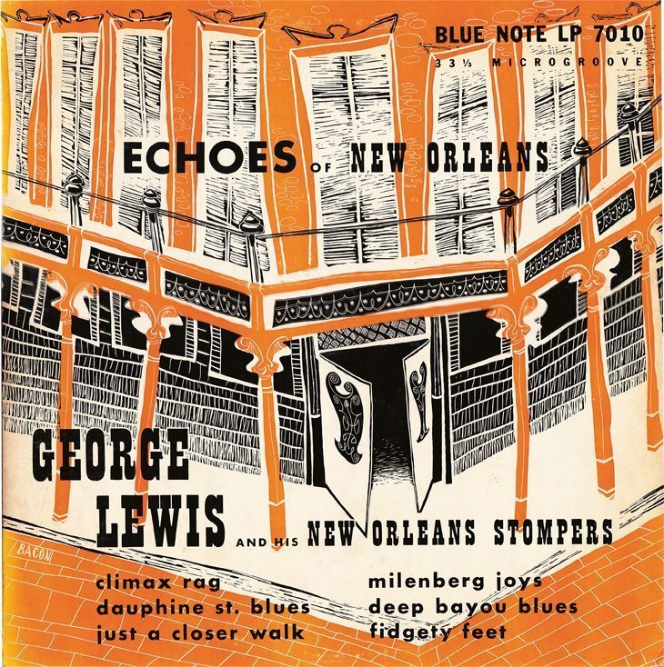 Echoes of New Orleans - Goerge Lewis and His New Orleans Stompers cover