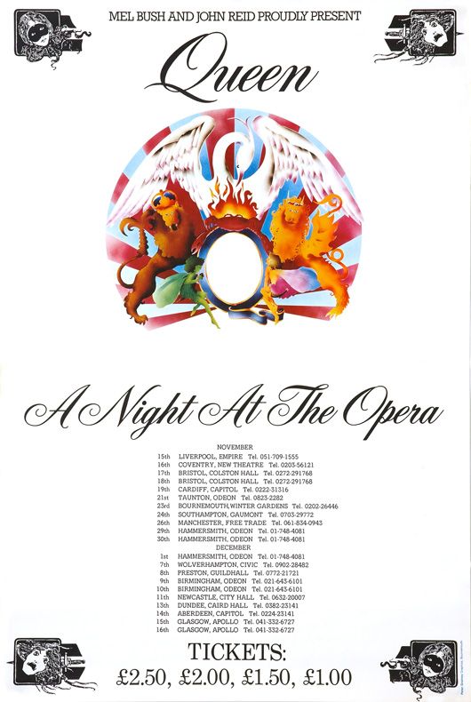 queen a night at the opera poster