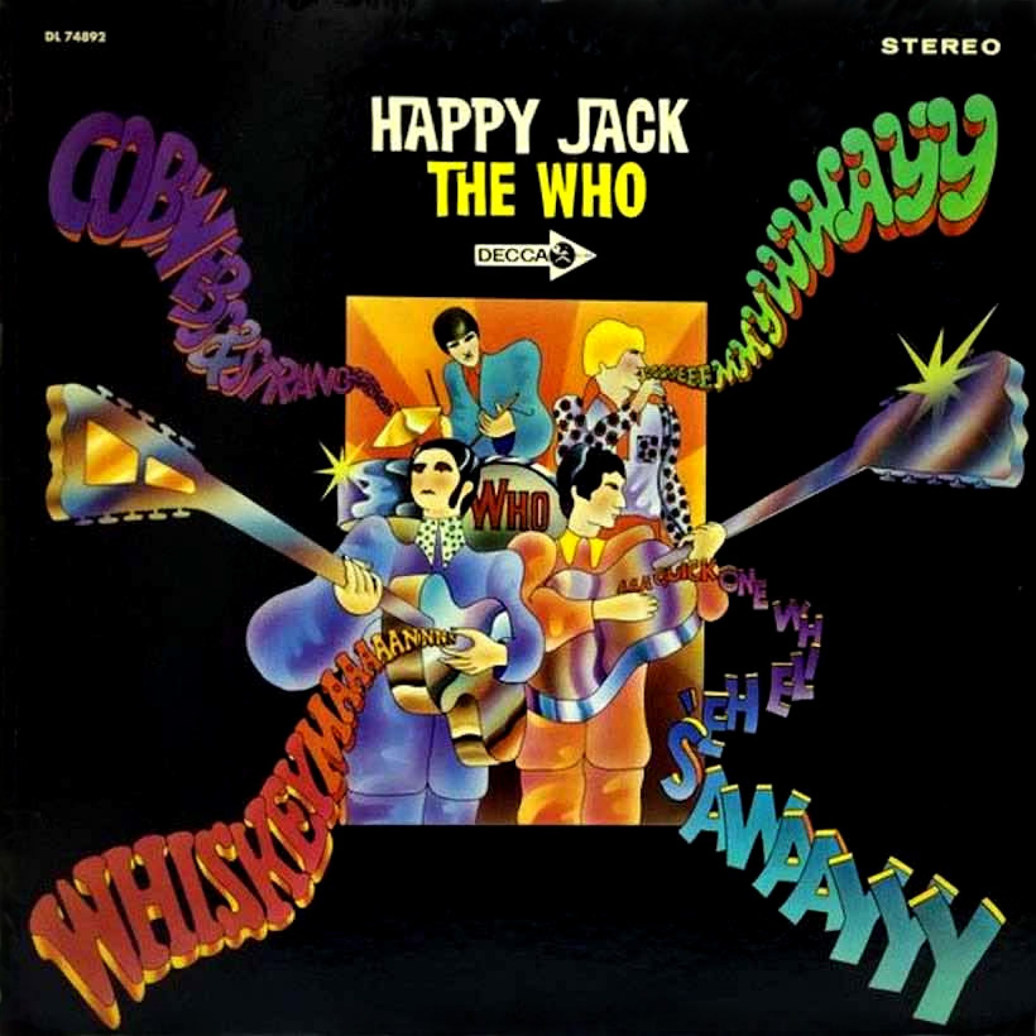 Jack is happy. The who a quick one 1966. The who a quick one. Johnny Guitar Decca record.