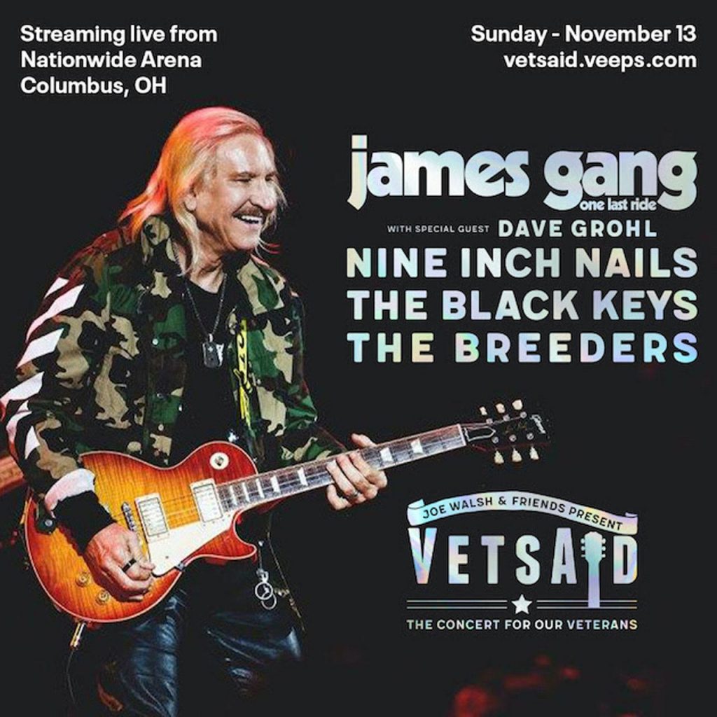 Joe Walsh Announces Global Livestream Of VetsAid 2022 Concert