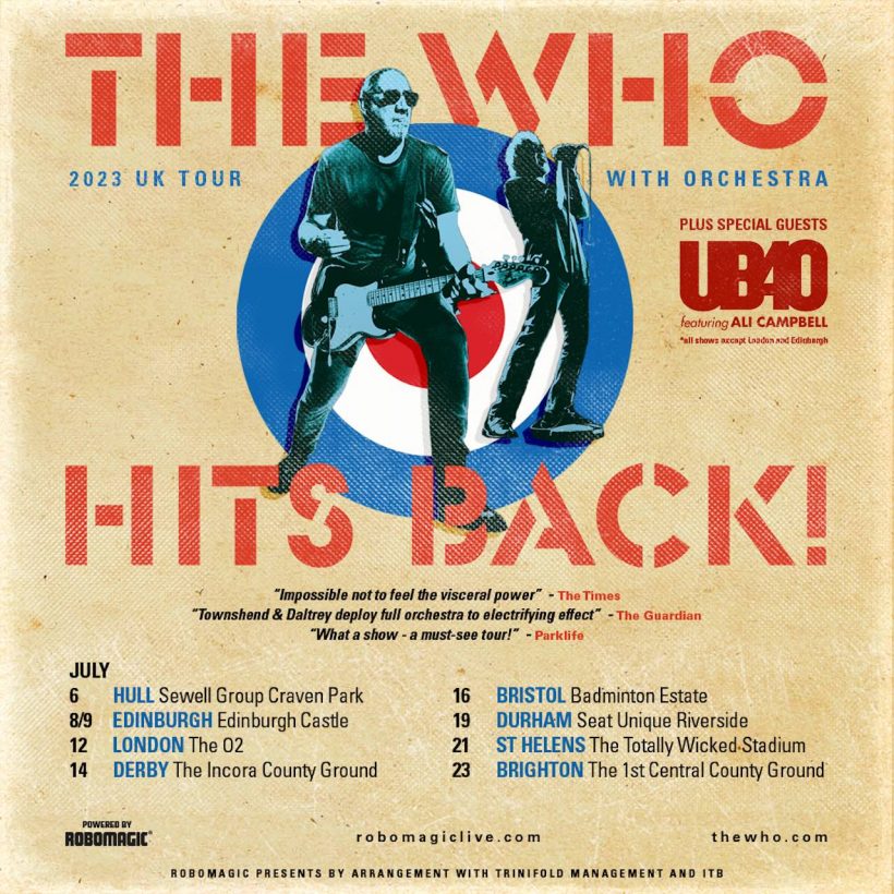 The Who Announce UK Tour Including Two Nights At Edinburgh Castle