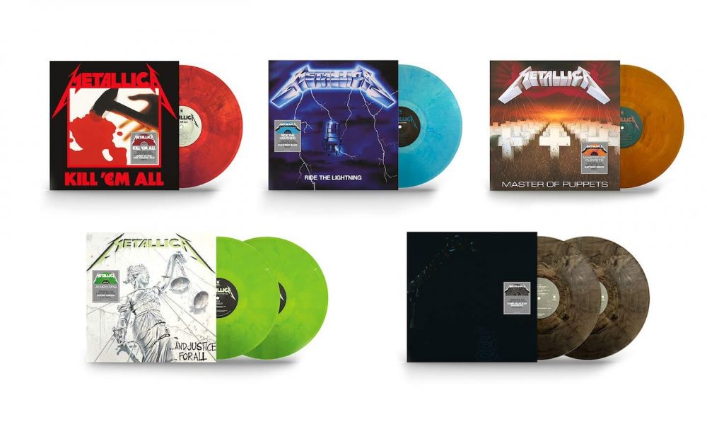 Metallica on X: New & exclusive colored vinyl will be hitting @Walmart  shelves on June 17! Pre-Order the Five Album Bundle Now ➡️   All albums are also available separately.   /